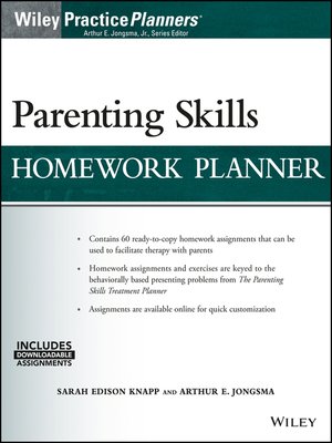 cover image of Parenting Skills Homework Planner